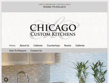 Tablet Screenshot of chicagocustomkitchens.com